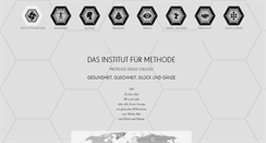 Desktop Screenshot of institutfuermethode.com